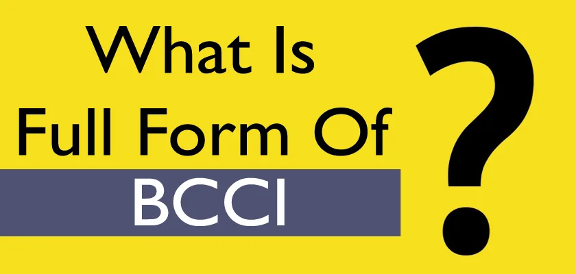 BCCI Full Form