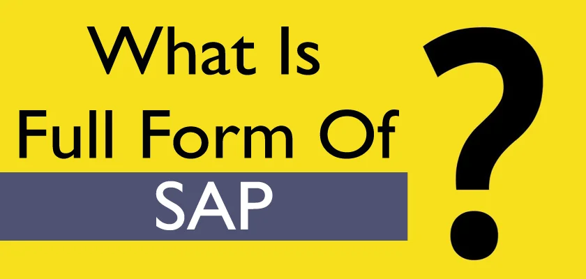 SAP Full Form